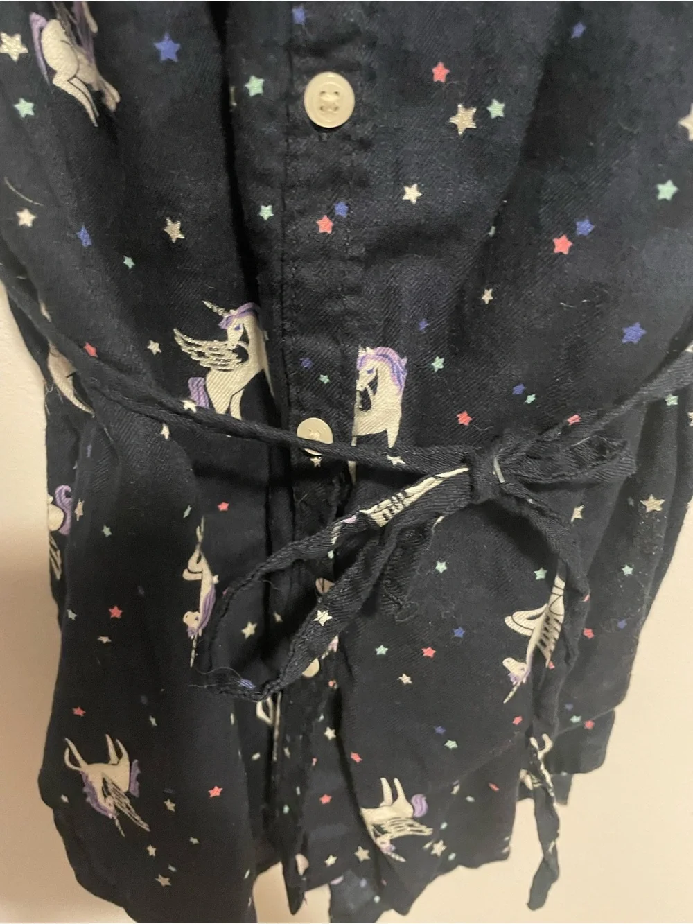 OshKosh B'gosh Navy Unicorn Button-Front long shirt